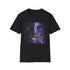 Glitch City: Cyberpunk Neon Landscape T-Shirt | T-Shirt | DTG, Men's Clothing, Regular fit, T-Shirts, Unisex, Women's Clothing | Prints with Passion