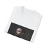 Charcoal crew neck cotton T-shirt with Ben Affleck vibrant summer graphic