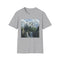 Mystical Fantasy Castle Charcoal T-Shirt Realm of Enchantment Unisex Size S