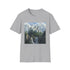 Mystical Fantasy Castle Charcoal T-Shirt Realm of Enchantment Unisex Size S