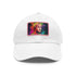 Logan Paul hat with white/light brown rectangle design.