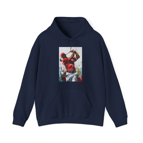 Tiger Woods Hoodie Navy Men's Regular Fit Unisex Women's Golf Tribute
