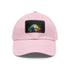 Genius Vision Neon Baseball Cap in White with Light Brown Patch