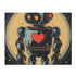 Vintage Robot Love Puzzle with Heart Symbol - Perfect for Collectors and Enthusiasts