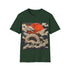 Japanese Dragon Soars T-shirt in Charcoal - Cotton Crew Neck RegexOptions
