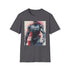 Charcoal crew neck RoboCop T-shirt with regular fit and cotton softness