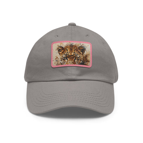Wildlife Cheetah Snapback Cap - White with Light Brown Patch