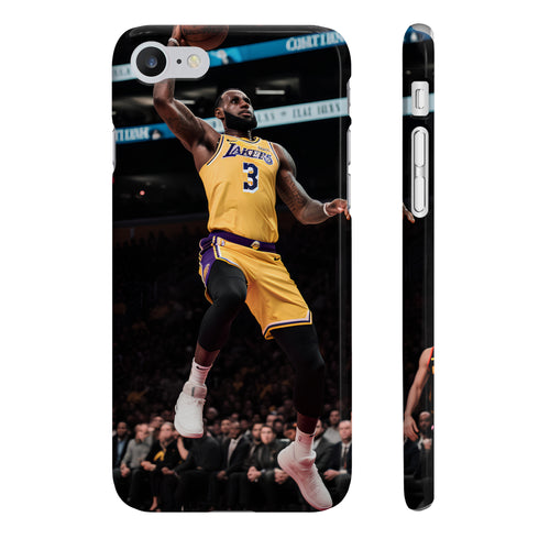 King James basketball icon phone case, sleek and stylish.