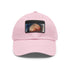 Mars Dreams Watercolor Baseball Cap in White with Light Brown Patch