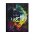 Neon Einstein jigsaw puzzle featuring vibrant watercolor portrait (120 pcs).