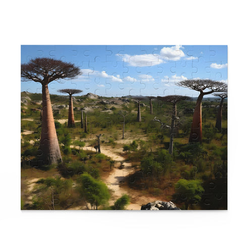 Vibrant Madagascar biodiversity jigsaw puzzle with 120 pieces.