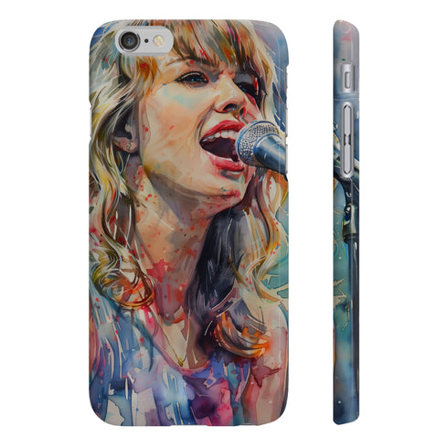 Vibrant music concert themed glossy phone case for iPhone 7 Plus.