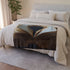 Portal Opening from Book Pages — Plush Fleece Throw Blanket — Product Detail View 6