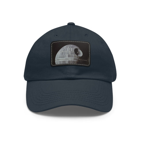 Galactic Empire Death Star Baseball Cap in white with light brown patch