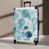 Ocean blue eyes small suitcase: Dazzling watercolor eye pattern, unique travel accessory.