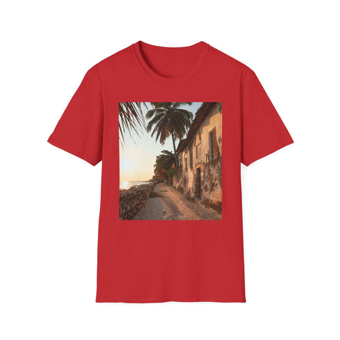 Spice Route Haven Zanzibar Markets T-Shirt in Charcoal.