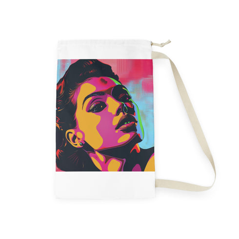 Colorful Art Pop laundry bag for stylishly organizing clothes