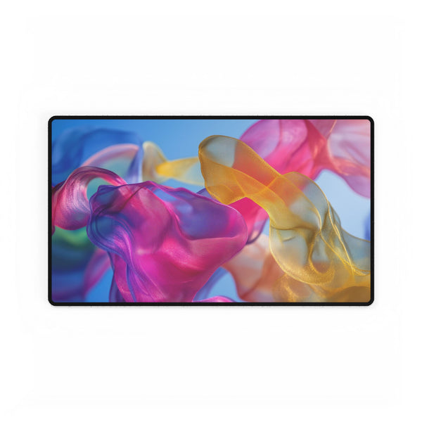 Abstract Fluid Shapes in Vivid Colors Gaming XXL Extended Desk Mat
