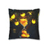 Hourglass Tree with Glowing Fruit Double-Sided Square Cushion Cover