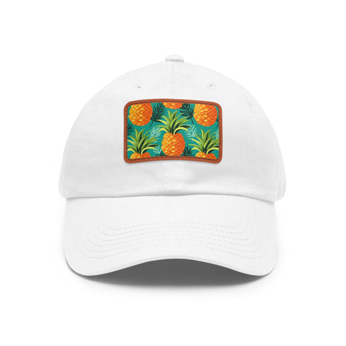 Tropical Twist Pineapple Print Cap