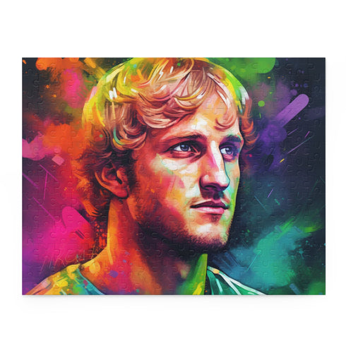 Logan Paul puzzle box featuring iconic poses, perfect for fans.