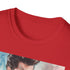 Charcoal crew neck t-shirt with watercolor Danny Zuko portrait