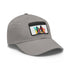 German Shephard Pup Baseball Cap in White with Light Brown Patch