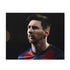 Messi puzzle masterpiece featuring legendary soccer star in action on field