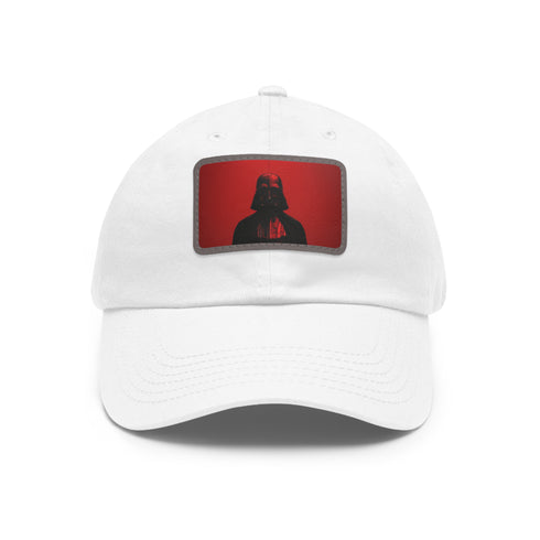 Dark Side Vader Cap in White with Light Brown Patch Star Wars.