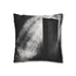 Echoes of Light Around Temple Monolith (Edition II) — 40×40 Cushion Cover — Double-Sided Back & Concealed Zip Detail
