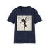 Dancer silhouette t-shirt in Charcoal, regular fit DTG tee.