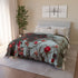 Spacesuit Blooming with Rose Petals Plush Fleece Throw Blanket