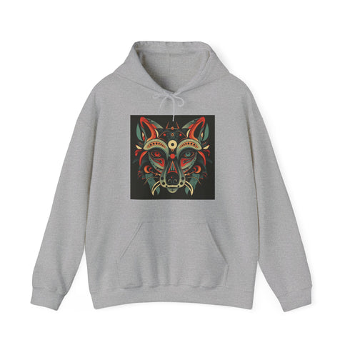 Wild Spirit Embrace Navy Tribal Hoodie for Men and Women