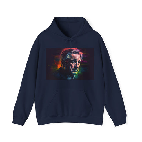 Taxi Driver Watercolor Hoodie in Navy, size S.