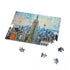 Vibrant watercolor Empire State Building puzzle, 10x8, 120 pcs.