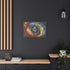 A Swirling Vortex of Colors Representing the Chaos Stretched Canvas Wall Art