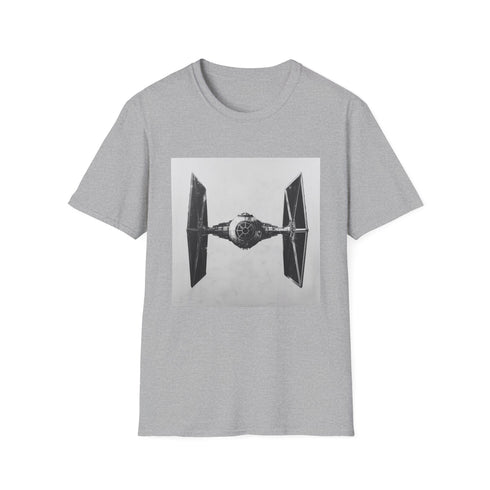Star Wars Tie Fighter Charcoal T-Shirt, Unisex Sizes - Rule Skies