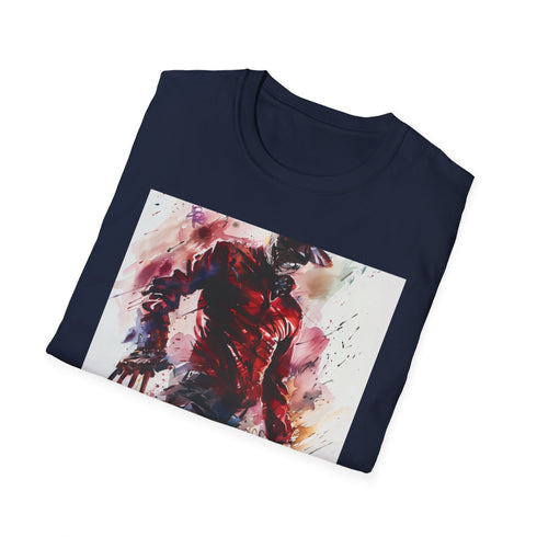 Charcoal Freddy Krueger shirt with razor-sharp claws graphic regular fit cotton