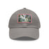 Congo Rainforest Dreams Cap in White with Light Brown Rectangle Patch