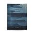 Data Towers Rising from Dark Sea Plush Fleece Throw Blanket