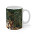 Tiger Safari Ceramic Coffee Mug with Jungle Pattern for Kitchen