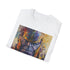 Charcoal cotton crew neck T-shirt featuring a vibrant Thanos painting graphic