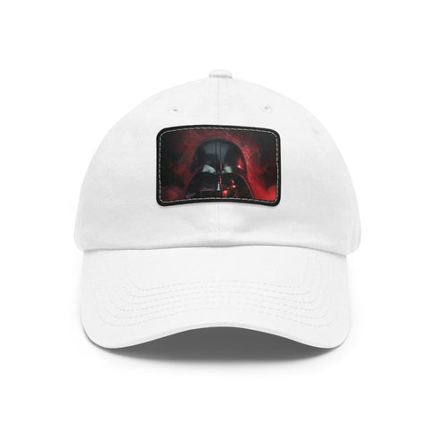 Dark Side Dominator Baseball Cap in White with Light Brown Patch