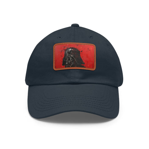 Darth Vader Sith Lord baseball cap with white patch and rectangle design.