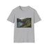 Charcoal cotton T-shirt featuring Maui's vibrant natural landscapes summer adventure theme
