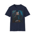 Charcoal cotton T-shirt featuring vibrant portrait of Rubeus Hagrid