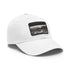 White cotton baseball cap with Aston Martin DB5 design.