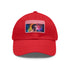 Vibrant watercolor neon baseball cap inspired by Tom Holland, unisex vegan hat.