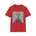 Hipster giraffe t-shirt in charcoal, size small, regular fit unisex.