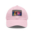 Vibrant neon watercolor baseball cap inspired by Tom Holland, unisex vegan hat.